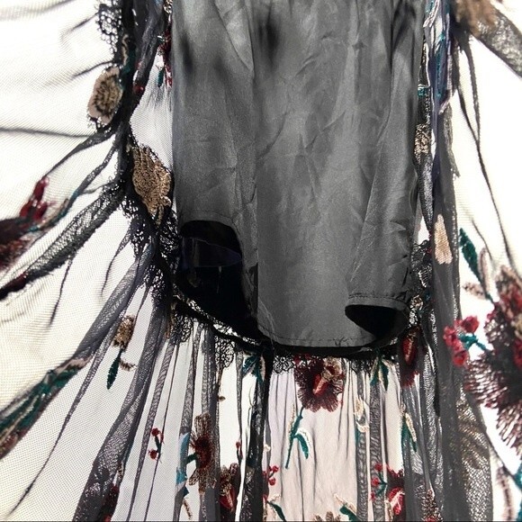 BB Dakota Let's Dance Mesh Embroidered Fairy Grunge Midi Dress 4 NWOT - Picture 9 of 16